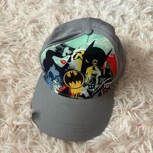 Batman Superhero Gray Cap Hat Kids